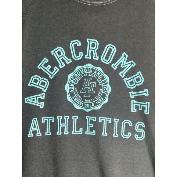 Vtg Y2K Abercrombie & Fitch Sz M Crewneck Sweatshirt Collegiate 90s Campuscore - Picture 3 of 9